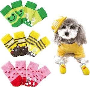 DKDDSSS 12PCS Dog Socks, Anti Slip Pet Paw Protector