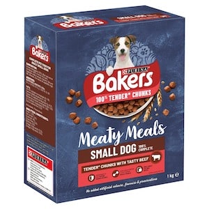 Bakers Meaty Meals Beef Complete Semi Moist Dog Food