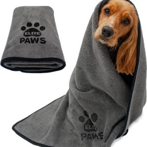 Elite Paws®️ UK: Luxury Large Microfibre Dog Towel