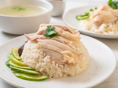 Boiled chicken Rice